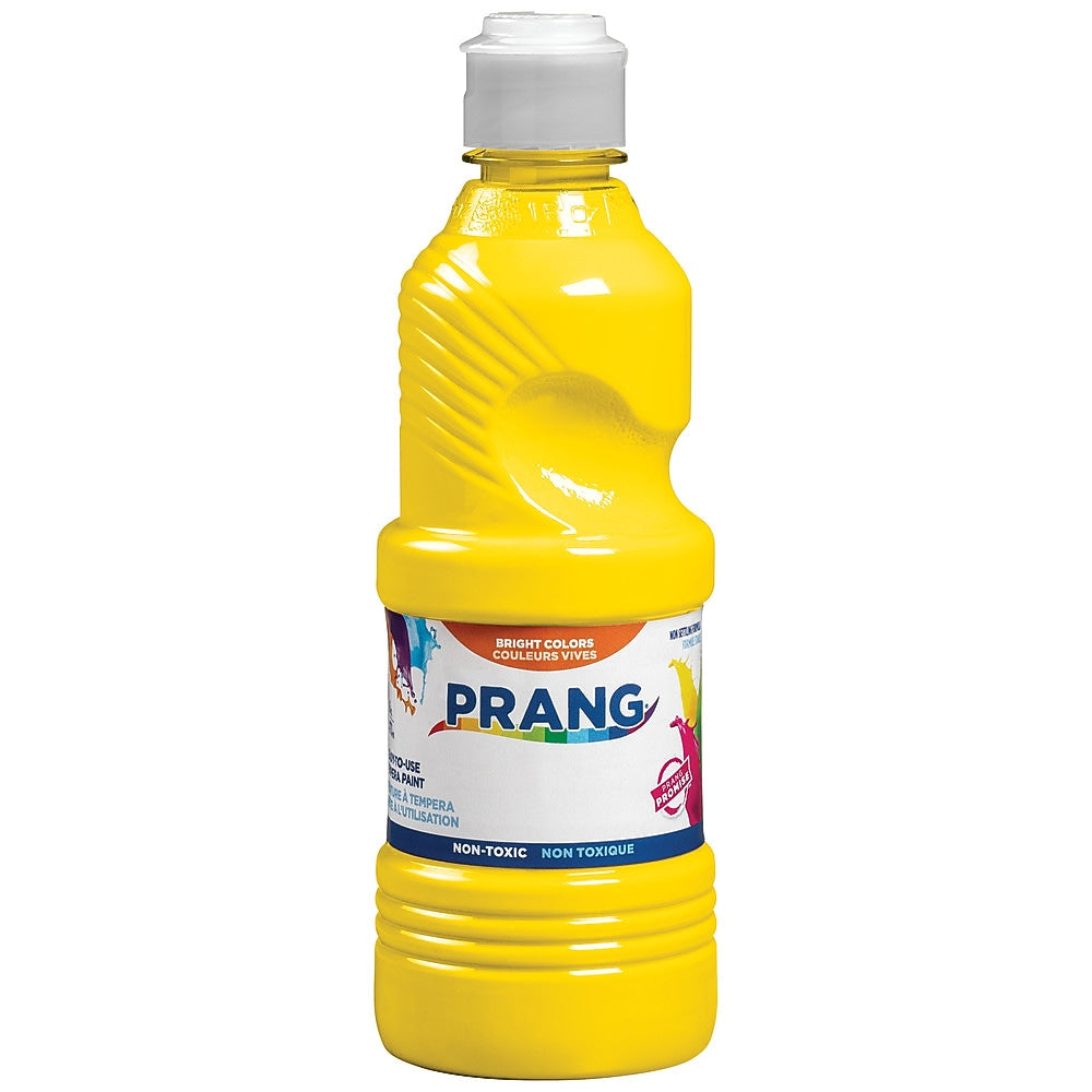 Prang Ready-to-Use Washable Tempera Paint, Yellow, 16 oz. (21603S)