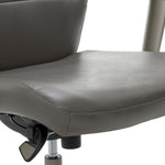 La-Z-Boy Baylor Ergonomic Faux Leather Swivel Executive Chair, Gray (CHR10085C)