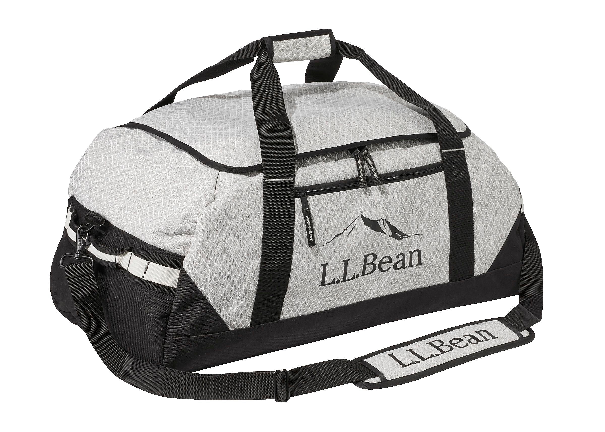 L.L.Bean Adventure 27" Polyester Travel Duffel, Heather Gray Diamond (1000209420)