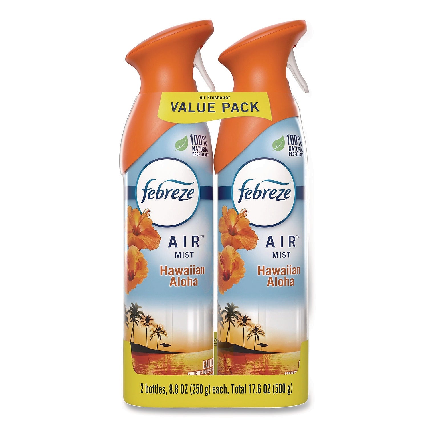 Febreze AIR Air Freshener & Deodorizer Aerosol, Hawaiian Aloha Scent, 8.8 oz., 2/Pack (80816818PK)