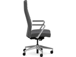 HON Cofi Fabric Swivel Executive Chair, Graphite/Polished Aluminum (HCFEU.W0.STC.P.H.UR93.CHSTC09.PA)