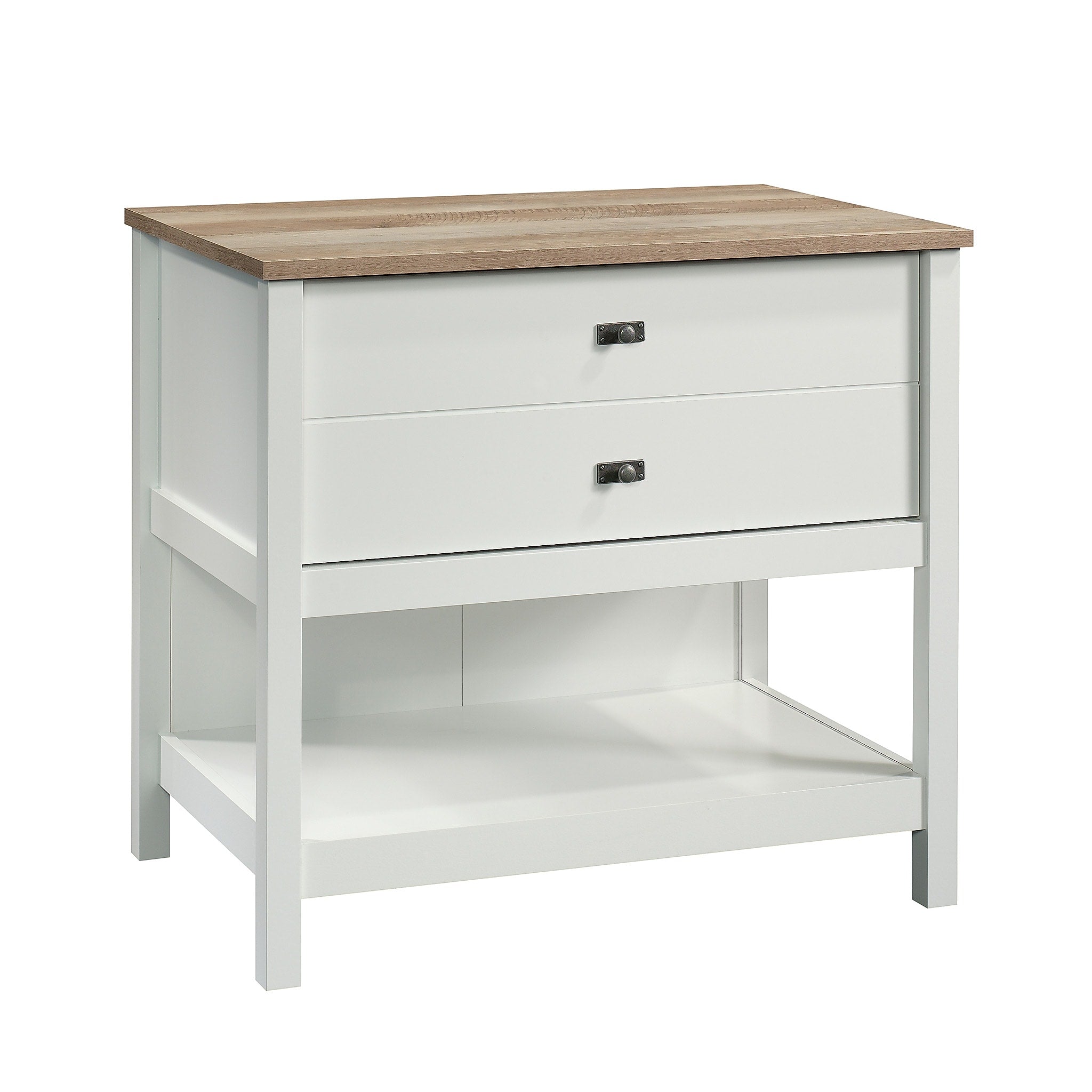 Sauder Cottage Road Lateral File Cabinet, Letter/Legal Size, 30"H x 32"W x 22"D, Soft White (427307)