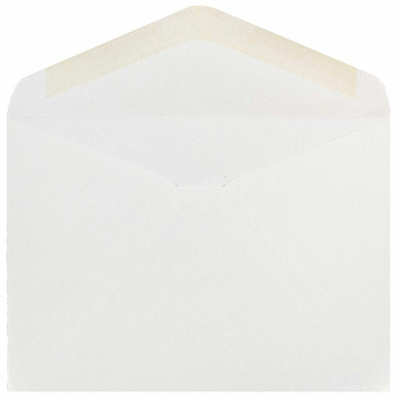 JAM Paper A7 Booklet Envelope 5 1/4" x 7 1/4", White, 100/Pack (4023210d)