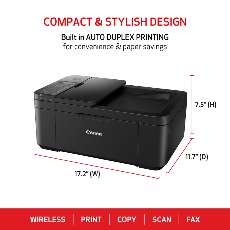Canon PIXMA TR4720 Wireless Color Inkjet Printer, All-In-One, Print, Scan, Copy, Fax (21-MFP4)