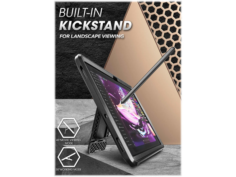 SUPCASE Unicorn Beetle Pro Polycarbonate 14.6" Rugged Case for Samsung Galaxy Tab S8 Ultra, Black (843439117587)