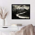 Amanti Art The Tetons and the Snake River Grand Teton National Park 1942 by Ansel Adams Wood Framed Wall Art Print, 22" x 18"