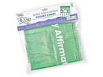 hand2mind Daily Affirmations 17-Pocket Chart with Mirror (95378)