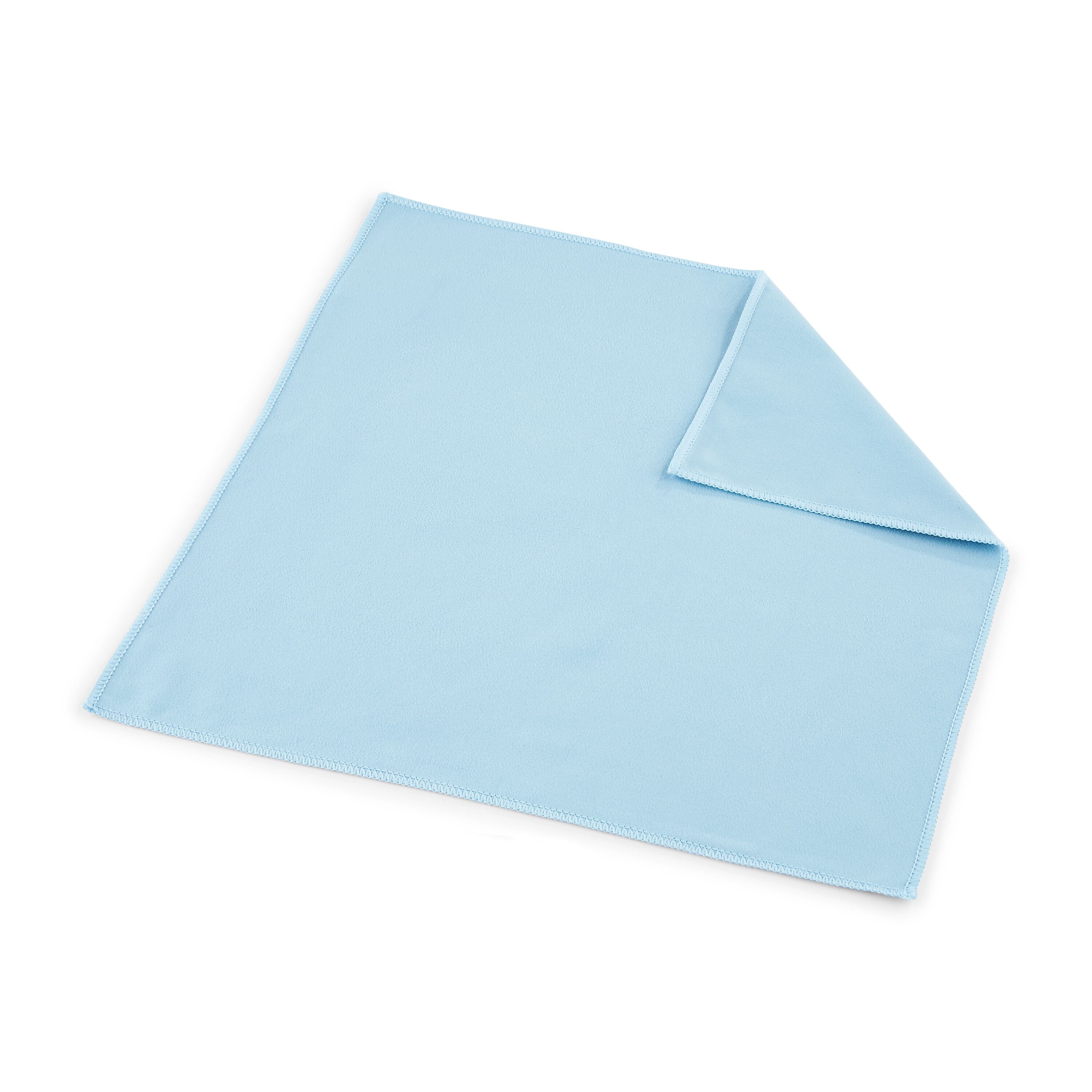 Coastwide Professional™ Microfiber Cloths, 16" x 16", Blue Suede, 12/Pack (CW52880)