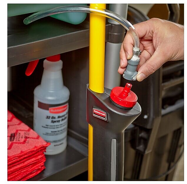 Rubbermaid HYGEN Pulse Caddy with Clean Connect, 2 gal, White (FGQ966000000)