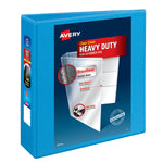 Avery Nonstick Heavy Duty 3" 3-Ring View Binders, Slant Ring, Light Blue (5601)