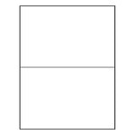 ID Images 50# Premium Bright White Laser label Sheets, 2000/Carton (LB850550)