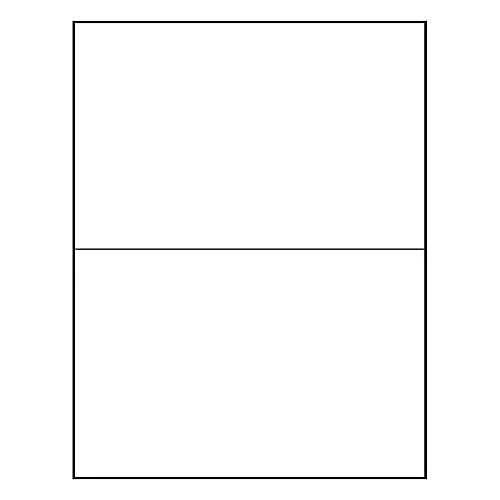 ID Images 50# Premium Bright White Laser label Sheets, 2000/Carton (LB850550)