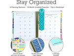 Global Printed Products 9" x 11" Wedding Planner, Hardcover, White/Gold (GPP-PLNR-GLD)