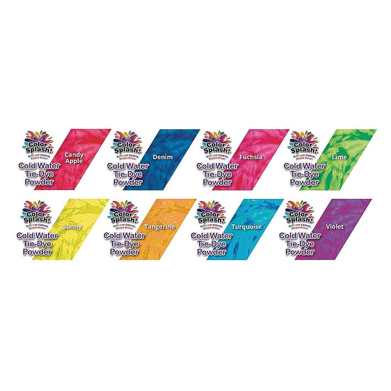 Color Splash Tie-Dye Factory Cold Water Dye Kit, 20/Pack (FA3464)