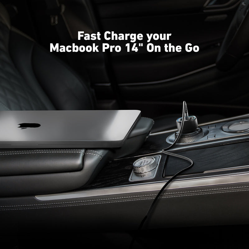 CODi 65W Triple Car Charger, USB-A & USB-C Outputs, Black (A01111)