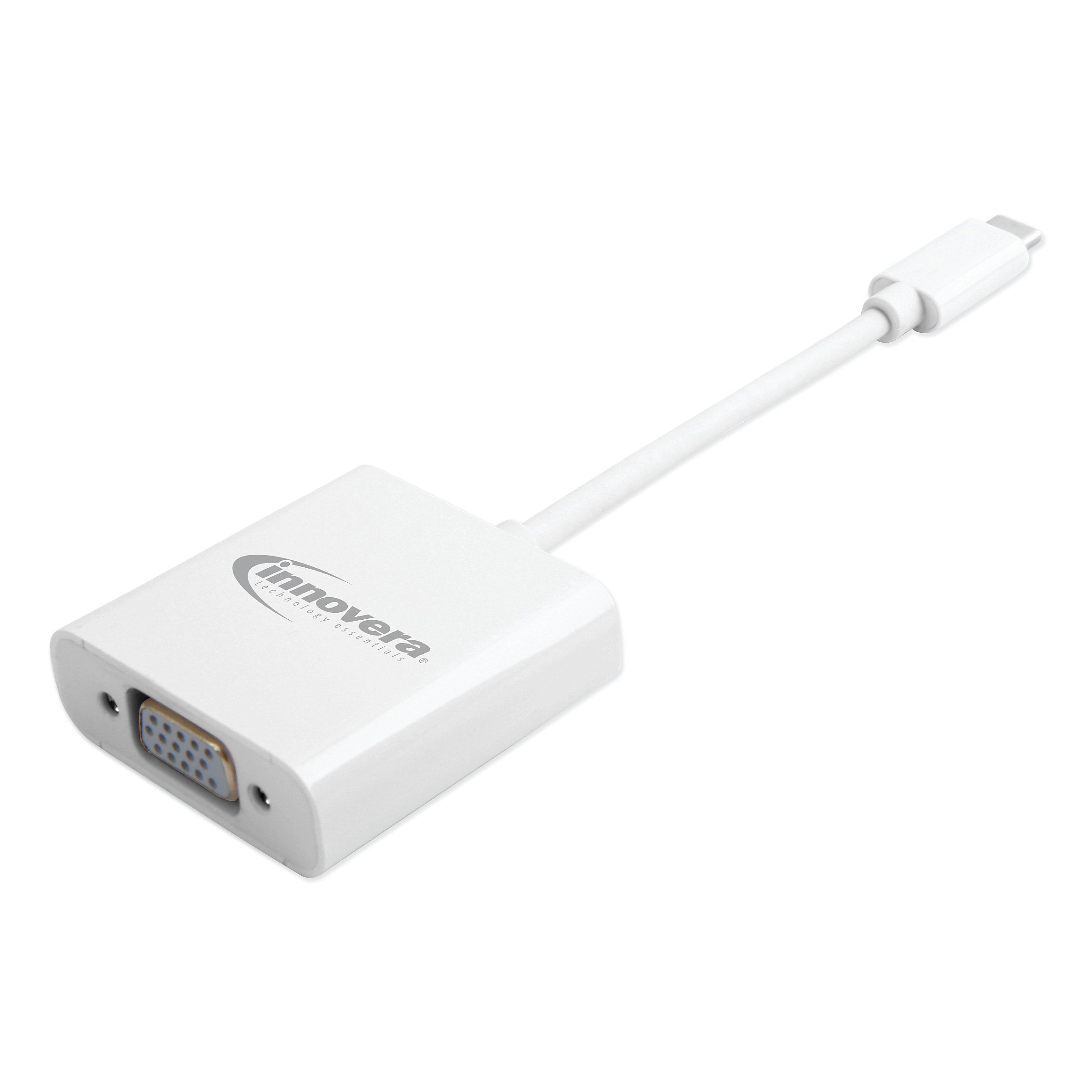 Innovera USB Type-C VGA Multiport Adapter, USB-C; USB 3.0; VGA