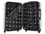 InUSA Resilience 3-Piece Hardside Spinner Luggage Set, Silver (IURESSML-SIL)