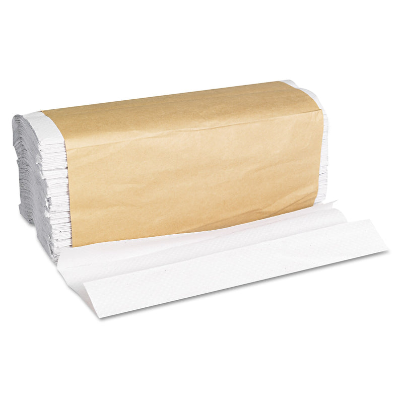 General Supply C-Fold Towels, 10.13" x 11", White, 200/Pack, 12 Packs/Carton (GEN1510B)