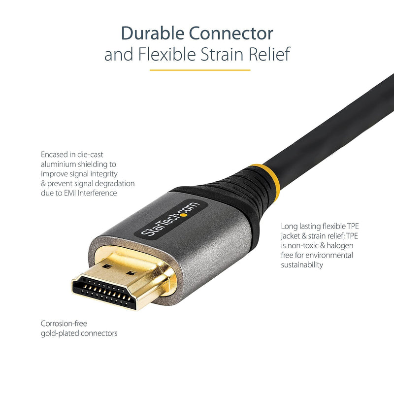 StarTech.com 3.3ft HDMI Cable, 8K 60Hz Audio/Video Cord, Male to Male, Black (HDMM21V1M)