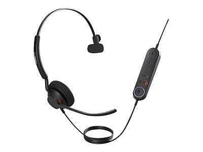 Jabra Engage 40 USB-A MS Mono On Ear Computer Headset with Inline Link, Black (4093-413-279)