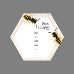 Full Color Magnetic Sign, Hexagon, Vertical, 5" x 4.33"