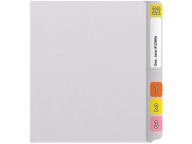 Medical Arts Press Reinforced End Tab File Folder, Straight Cut, Letter-Size, White, 50/Box (S-01501-WHT)