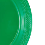 JAM Paper 9" Plastic Plates, Green, 100/Pack (255328197G)