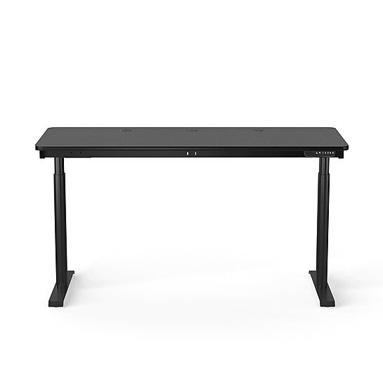 VersaDesk PowerLift 60"W Electric Rectangular Adjustable Standing Desk, Black (PLSDR6024-BB-APP)