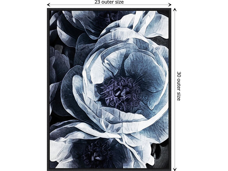 Amanti Art Peony Blue Petals III, Canvas, 23" x 30" (A42675515894)