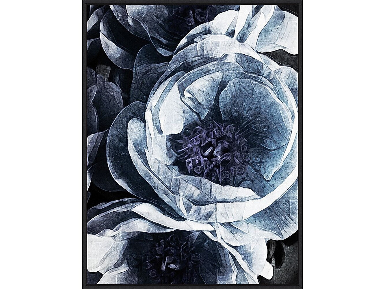 Amanti Art Peony Blue Petals III, Canvas, 23" x 30" (A42675515894)