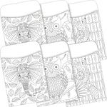 Barker Creek Color Me Library Pockets, 5.125" x 3.5", 60/Set (BC3843)