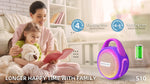 Worryfree Gadgets Hopestar Wireless Bluetooth Mini 20W Portable Speaker with Two Microphones, Water Resistant, Purple (WS10-PPL)
