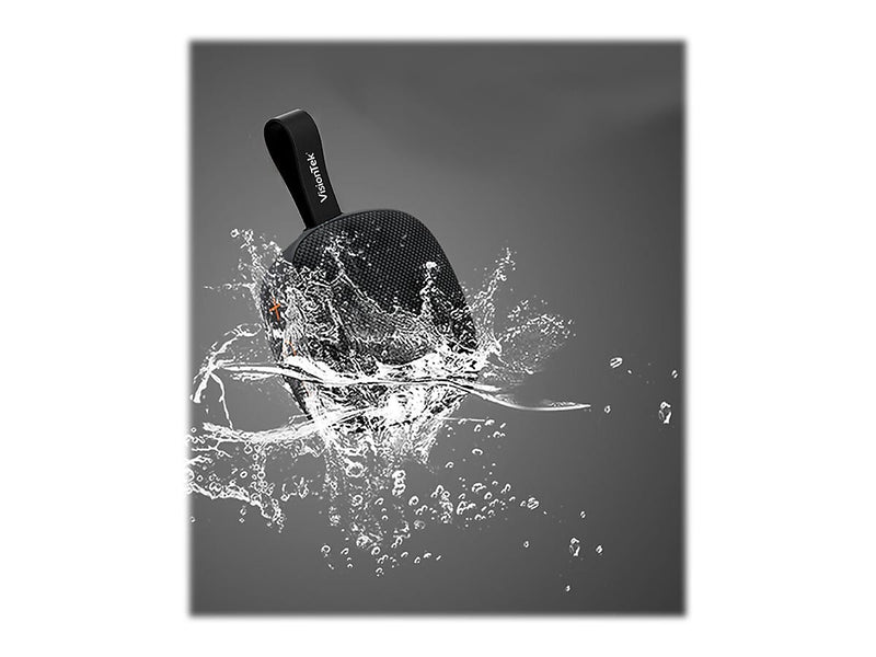 VisionTek SoundCube Wireless Bluetooth Speaker, Waterproof, Black (901313)