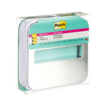 Post-it Pop-Up Dispenser for 3" x 3" Notes, Metallic/White (STL-330-W)