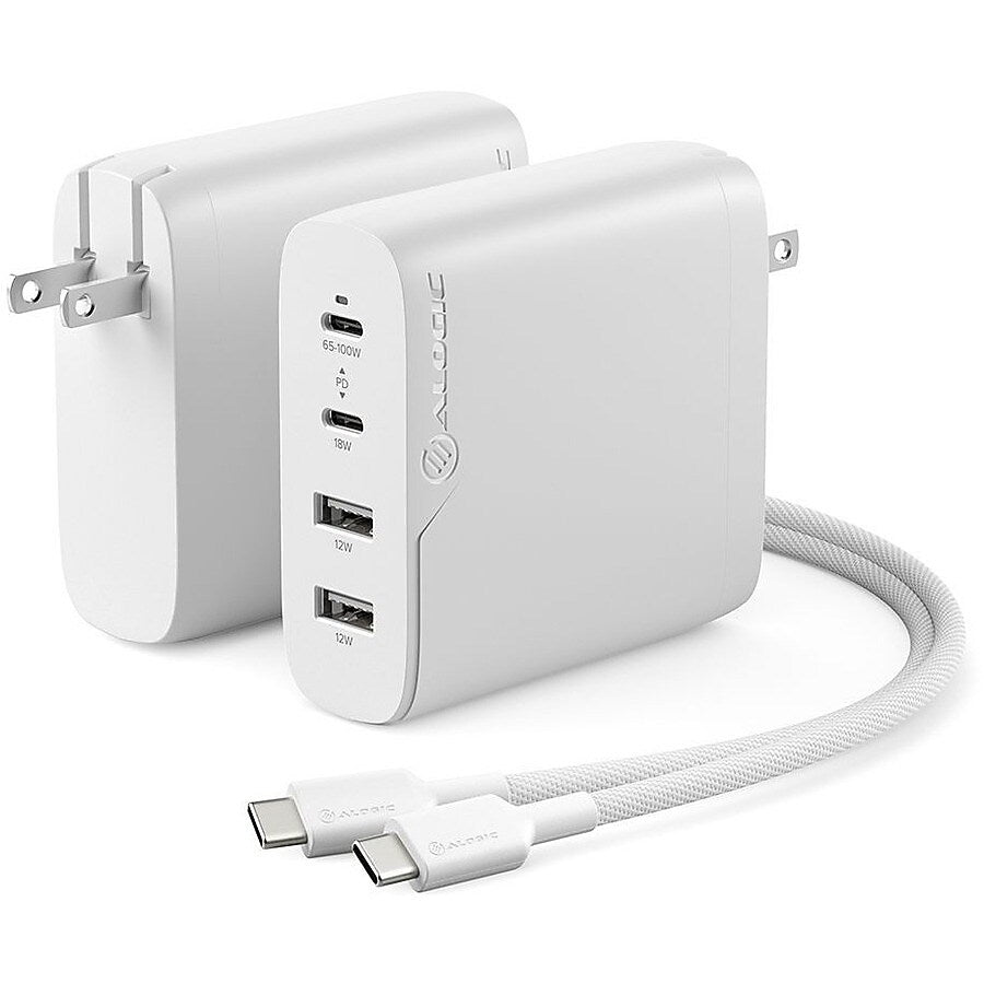 ALOGIC Rapid Power USB Charging Kit/Bundle for Tablet/Cellular Phone/Notebook, White (WCG4X100)
