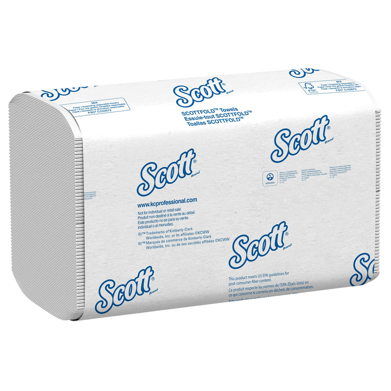 Scott Pro Scottfold Recycled Multifold Paper Towels, 1-ply, 175 Sheets/Pack (01980)