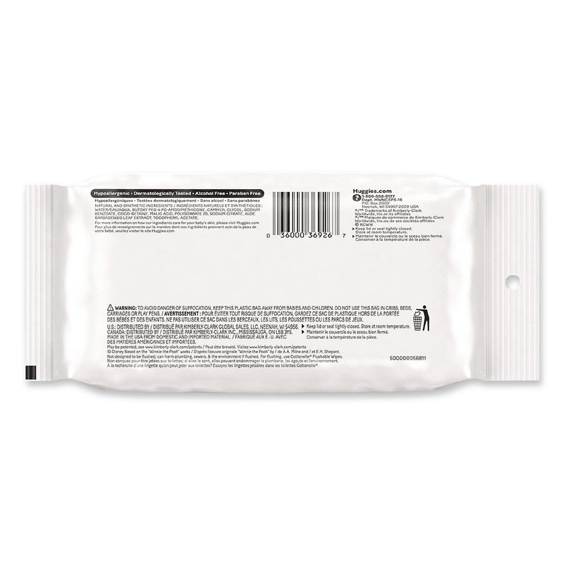 Huggies Natural Care Sensitive Baby Wipes, Unscented, White, 16 Wipes/Pack, 16 Packs/Carton (40706)