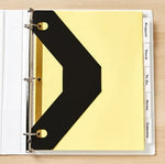 Avery Triangle Shaped Sheet Lifters for 3 Ring Binders, Black, 2/Pack (75225)