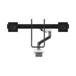 Humanscale Adjustable Dual Arms, Up to 28" Monitor, Silver (M82HBW)