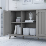 Bush Furniture Salinas Accent Storage Cabinet with Doors, Cape Cod Gray (SAS147CG-03)