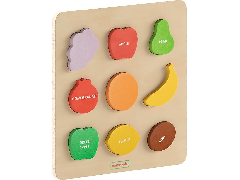 Flash Furniture Bright Beginnings STEM Fruit Shapes Puzzle Board (MK-MK00620-GG)