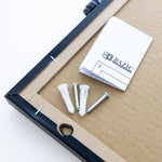 BAZIC Products CUBIX Frameless Magnetic Chalkboard, 14" x 14", Chalk Marker & Magnet (BAZ6049)
