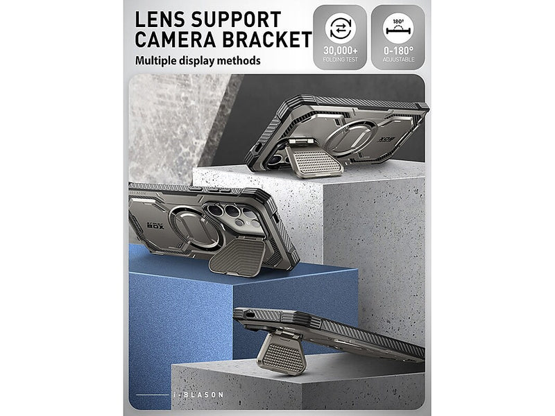 i-Blason Armorbox MagSafe Rugged Case for Samsung Galaxy S24 Ultra, Shock-Absorbing, Titan Gray
