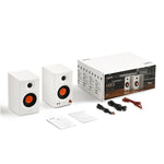 Edifier MR3 36-Watt-Continuous Powered 2.0 Studio Monitor Speaker System, White, 2-Count (4007965)
