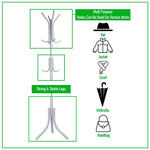 Mind Reader Freestanding Coat Rack, White, Metal (COATRACK11-WHT)