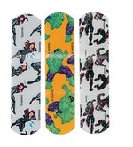 SmileMakers Stat Strip Marvel Avengers 3/4" x 3" Adhesive Bandages, Assorted, 100 Bandages/Box (BAN148)