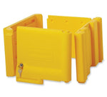 Rubbermaid 6181 Locking Janitor Cleaning Cart Cabinet, Yellow Polyethylene (RCP6181YEL)