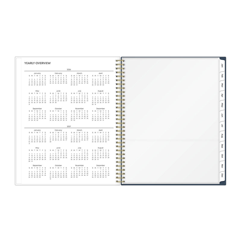 2026 Blue Sky Ashlyn 8.5" x 11" Calendar Year Weekly & Monthly Planner, Plastic Cover, Multicolored (143957-26)