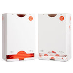Aunt Flow Sanitary Pad and Tampon Mini Dispenser, Surface Mounted, 5.7" x 4.2" x 7.2", White ABS Resin (DISP-MINI-1)