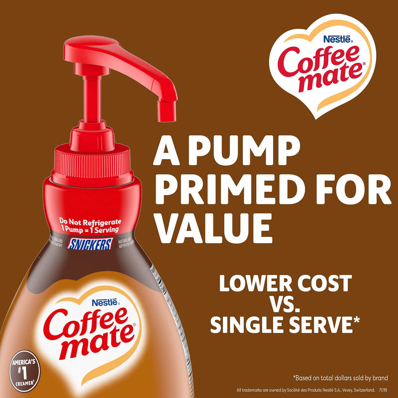 Coffee mate Snickers Liquid Creamer, 50.7 oz. (12439070)